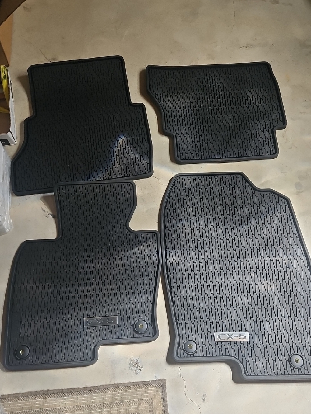 CX-5 All-Weather Rubber Floor Mats - Black (Set of 4)